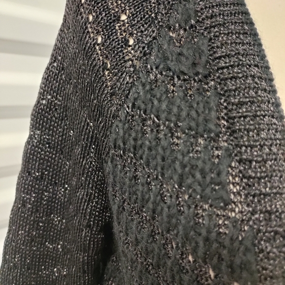 Rag & Bone | Alpaca & Viscose Black Open Knit Cardigan Sweater Womens Size XS - Picture 5 of 16